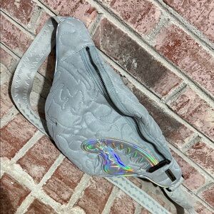 Sprayground Textured Fanny Pack with Holographic Detail